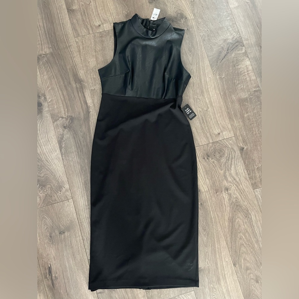 Express Black Midi Dress